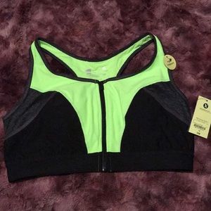 Xersion XL Front Zip-up Sports Bra
